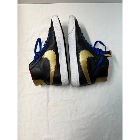 Nike Blazer Mid Blue NBY 616825-997 gold /black Men\'s Size 9